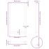 Patas de mesa de centro acero negro 2 uds 60x(110-111)