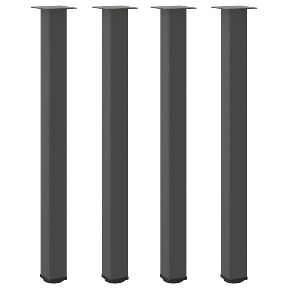 Patas para mesa de centro 4 uds acero antracita 110-112