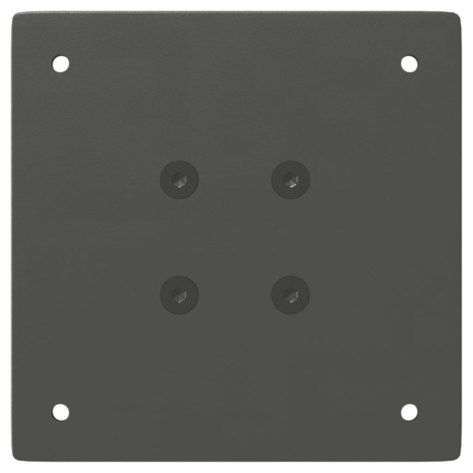 Patas para mesa de centro 4 uds acero antracita 110-112