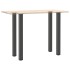 Patas para mesa de centro 4 uds acero antracita 110-112