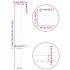 Patas para mesa de centro 4 uds acero antracita 110-112