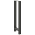 Patas de mesa de centro acero antracita 2 uds 50x(110-111)