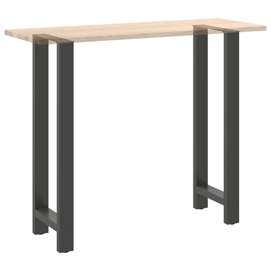 Patas de mesa de centro acero antracita 2 uds 50x(110-111)