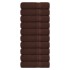 Toallas de baño 10 uds marrón 100x150 cm 360 gsm 100%