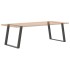 Patas para mesa comedor forma U 2uds antracita 90x(72-73)