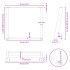 Patas para mesa comedor forma U 2uds antracita 90x(72-73)