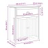 Mueble de entrada BODO blanco 80x35x90