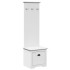 Mueble de entrada con ganchos BODO blanco 50x40x157