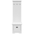 Mueble de entrada con ganchos BODO blanco 50x40x157