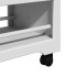 Carrito de cocina BODO blanco y marrón 67,5x45x80