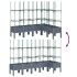 Jardinera con enrejado PP azul gris 160x120x142,5