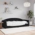 Sofá cama sin colchón terciopelo negro 80x200