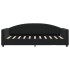 Sofá cama sin colchón terciopelo negro 80x200