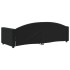 Sofá cama sin colchón terciopelo negro 80x200