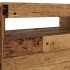 Mueble TV luces LED madera ingeniería envejecida 120x35x40