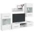Muebles para TV 5 piezas con iluminación LED blanco