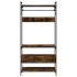Armario cajones madera ingeniería roble ahumado 89x39x184,5