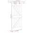 Puerta corredera con herrajes madera maciza de pino 85x210