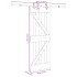 Puerta corredera con herrajes madera maciza de pino 70x210