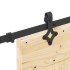 Puerta corredera con herrajes madera maciza de pino 95x210