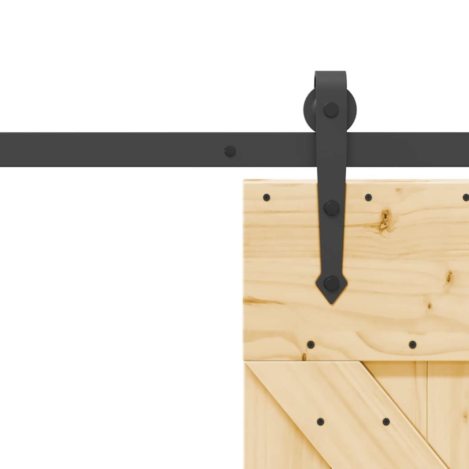 Puerta corredera con herrajes madera maciza de pino 85x210