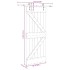 Puerta corredera con herrajes madera maciza de pino 85x210