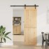 Puerta corredera con herrajes madera maciza de pino 70x210
