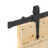 Puerta corredera con herrajes madera maciza de pino 70x210