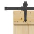Puerta corredera con herrajes madera maciza de pino 70x210