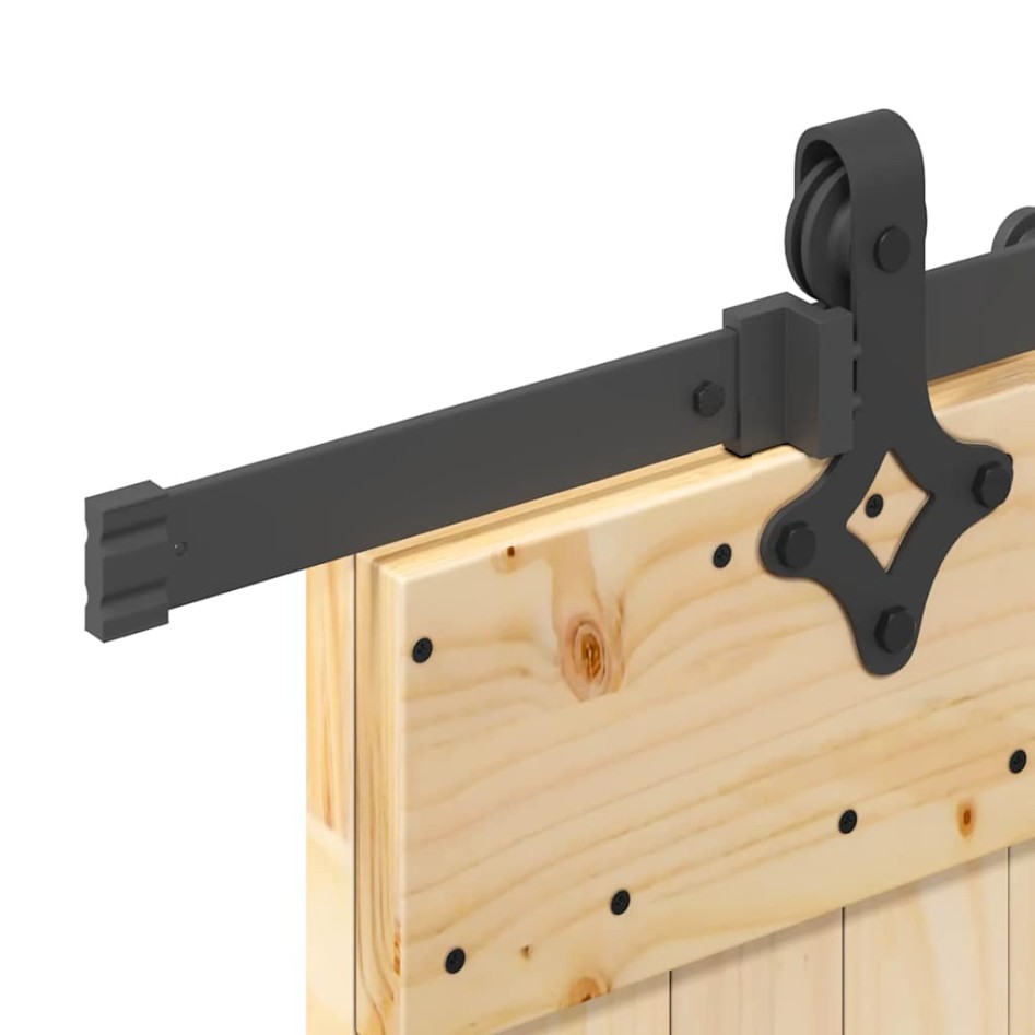 Puerta corredera con herrajes madera maciza de pino 70x210