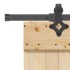 Puerta corredera con herrajes madera maciza de pino 70x210