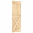Puerta corredera con herrajes madera maciza de pino 70x210
