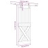 Puerta corredera con herrajes madera maciza de pino 70x210