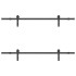 Kit de herrajes para puertas correderas acero negro 183