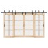 Kit de herrajes para puertas correderas acero negro 400
