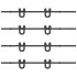 Kit de herrajes para puertas correderas acero negro 400