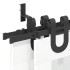 Kit de herrajes para puertas correderas acero negro 400