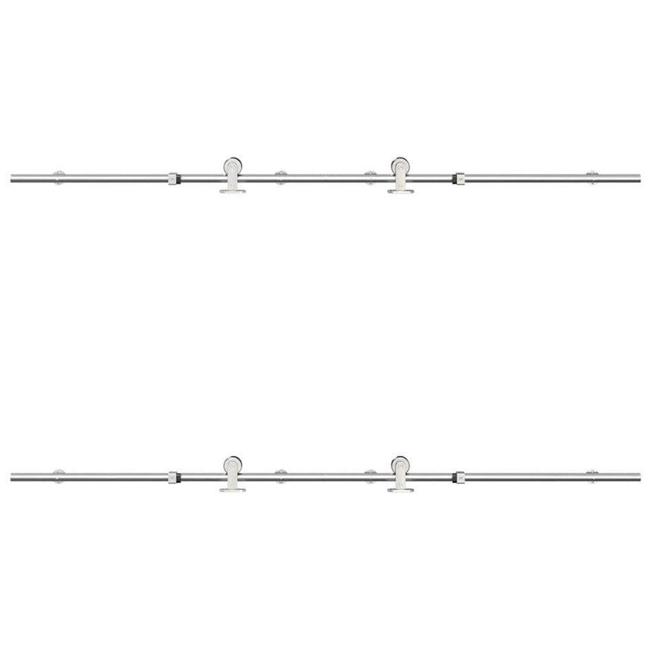 Kit de herrajes para puerta corredera 183 cm acero
