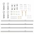 Kit de herrajes para puerta corredera 183 cm acero