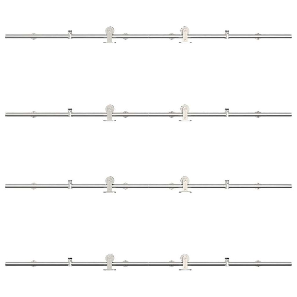 Kit de herrajes para puerta corredera 400 cm acero