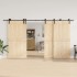 Kit de herrajes para puertas correderas acero negro 400