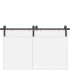 Kit de herrajes para puertas correderas acero negro 400