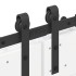 Kit de herrajes para puertas correderas acero negro 400