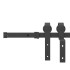 Kit de herrajes para puertas correderas acero negro 400