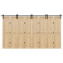 Kit de herrajes para puertas correderas acero negro 400