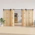Kit de herrajes para puertas correderas acero negro 400