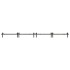 Kit de herrajes para puertas correderas acero negro 400