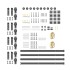 Kit de herrajes para puertas correderas acero negro 400