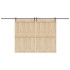 Kit de herrajes para puertas correderas acero negro 427