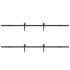 Kit de herrajes para puertas correderas acero negro 427